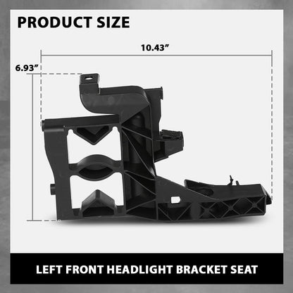 G-PLUS Front Left Headlight Bracket, Compatible with Audi A7 RS7 Sportback/RS7 Sportback 4G 2011-2018, Headlamp Support Driver Side, 4G8805607 4G8 805 607