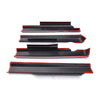 G-PLUS Rocker Panel Guard Sill Trim Compatible with 2009-2018 Dodge Ram Crew Cab,Rocker Panel Protector Guard Cover Trim Matte Black Textured Finish 14064