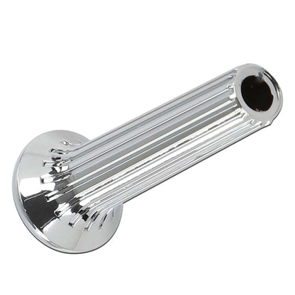 G-PLUS Cars Chrome Ribbed Door Lock Knobs Plastic - Pair Compatible with GM 1968 1969 1970 IN6727Z