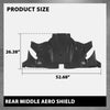G-PLUS Rear Bumper Under Aero Splash Shield Guard Cover Compatible with Tesla Model 3/Y 2020-2023 149877100A, 149877100B, 1498771-00-A, 1498771-00-B Black
