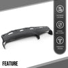 G-PLUS TPE Dash Cover Skin Dash Cover Overlay Skin Compatible with Ram 1500 SLT 2001, Fit Ram 1500 SS/T 5.9L 1998,Fit Dodge Ram 1500/2500/3500 1998 1999 2000 2001 2002 Gray