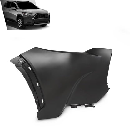 G-PLUS Front RH Bumper Cover Compatible with Toyota Corolla Cross 2022-2024,Fit For L & LE Models Without Park Assist Only TO1017102