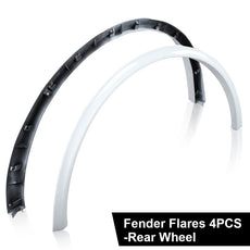 G-PLUS Fender Flare 4PCS for Tesla Model Y 2020-2024 Black Side View