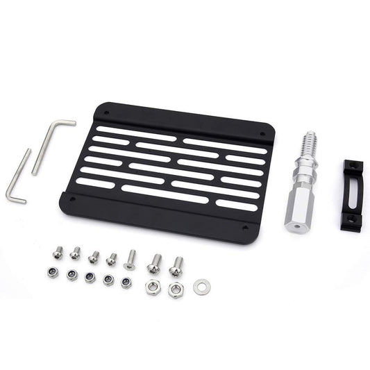 Replacement For BMW F10 F11 F07 F22 F30 F31 2 3 4 5 Series X3 X4 Z4 Mini Cooper Aluminum Front Bumper Tow Hook License Plate Relocator Bracket Mount Kit