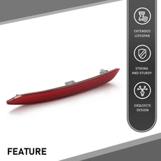 G-PLUS Bumper Reflector Right for BMW F10 5-Series M Package 2011-2016 Red Product Specifications