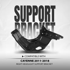G-PLUS Headlight Bracket for Porsche Cayenne 2011-2018 Black Product Details