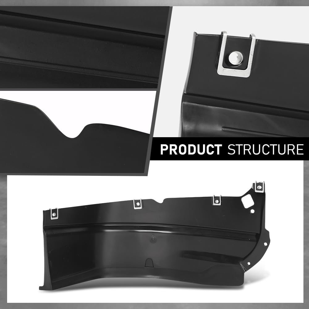 G-PLUS Fender Liner Front Passenger Right Side Compatible with Audi Q3 & Q3 Quattro 2015-2018 8U0853888D, AU1249139 Black