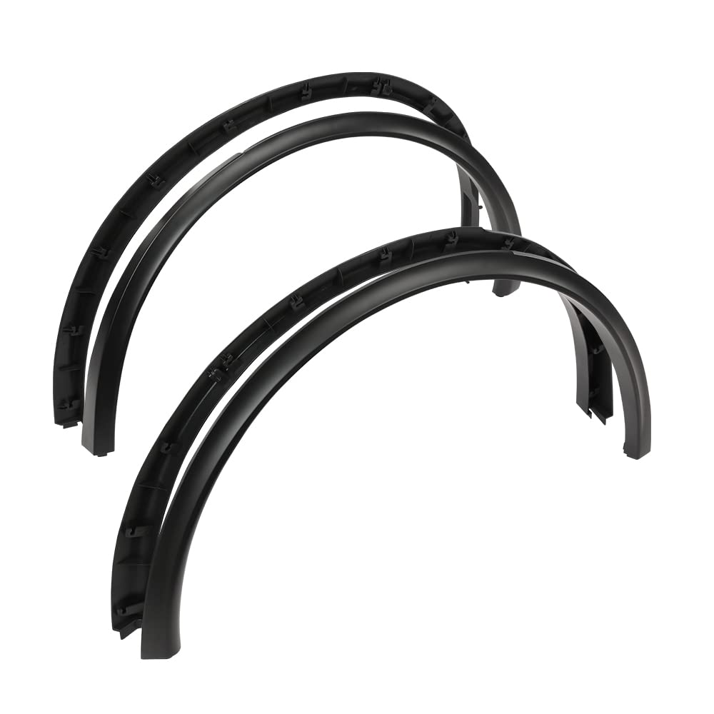 G-PLUS Fender Flares Compatible with Tesla Model Y 2020 2021 2022 2023 2024 Wheel Opening Molding Arch Trim 4PCS Matte Black
