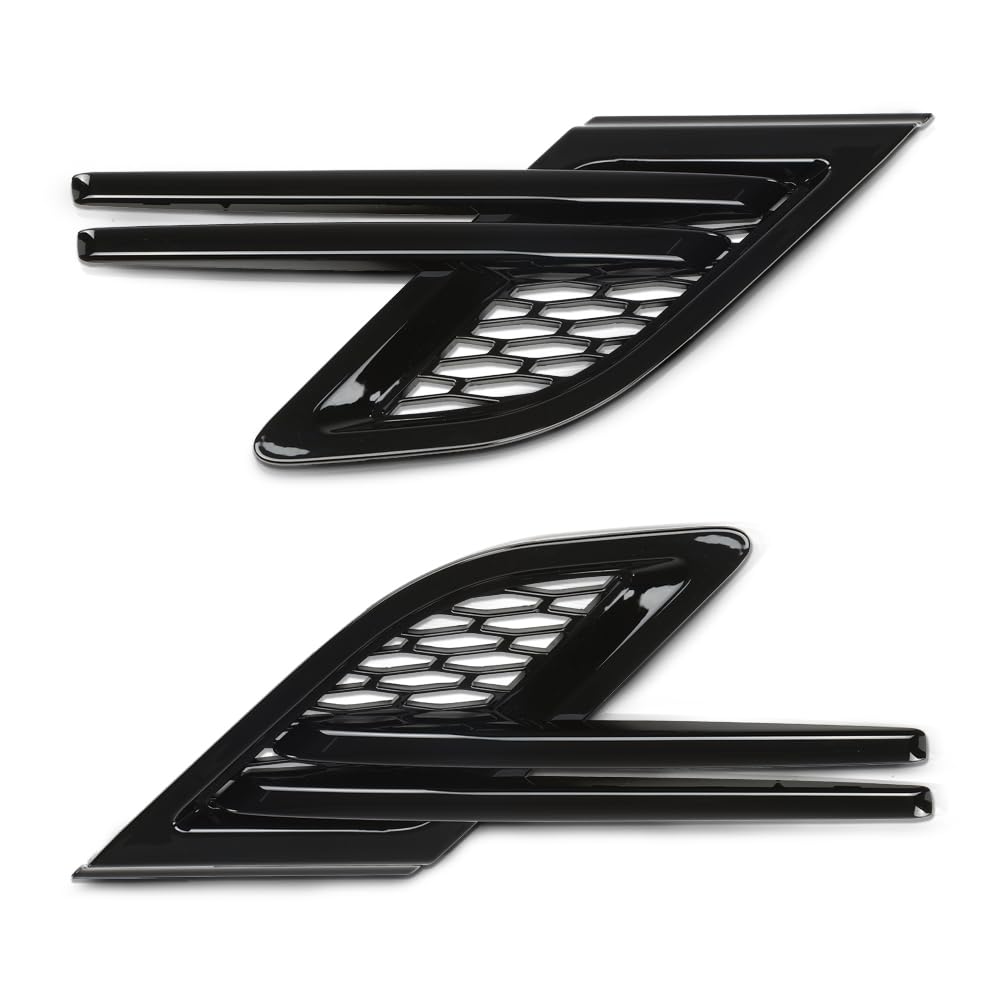 G-PLUS Fender Vent Grille Trim Louver Compatible with Land Rover Range Rover Sport 2014-2017 Without SVR Black