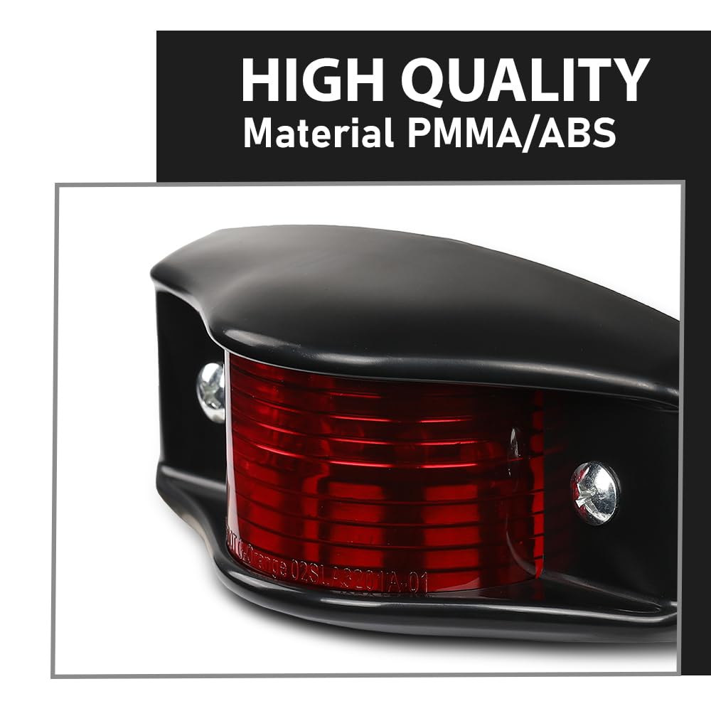 G-PLUS Side Marker Light LED with Reflectors Kit Compatible with Humvee M998 Hummer Universal 4pcs