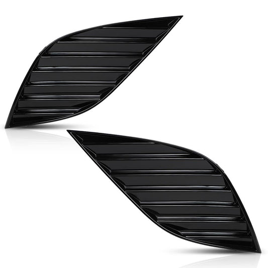 G-PLUS Front Bumper Fog Light Cover Bezel Driver and Passenger Side Compatible with Toyota Camry SE XSE 2018–2020 Fog Lamp Covers 8148106180 8148106170 TO1039211 TO1039210