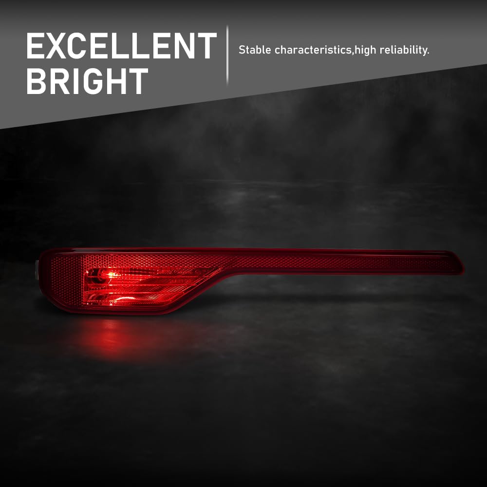 G-PLUS Left Rear Bumper Tail Light Shell Compatible with Volvo XC40 2018-2023 31656865 Red