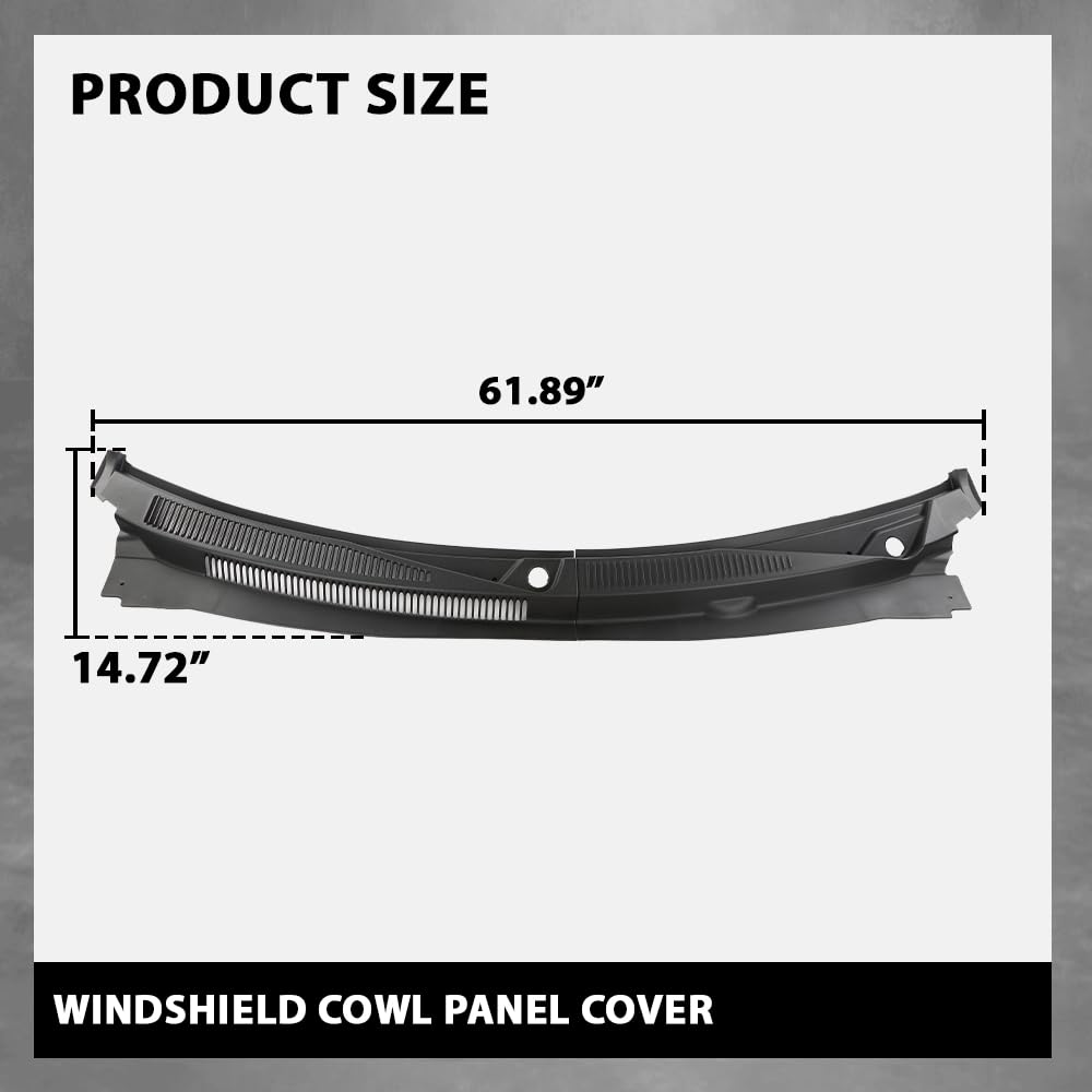 G-PLUS Windshield Wiper Cowl Panel Cover Replacement Compatible with Jeep Grand Cherokee 2006-2010 2Pcs 55156853, 55156852