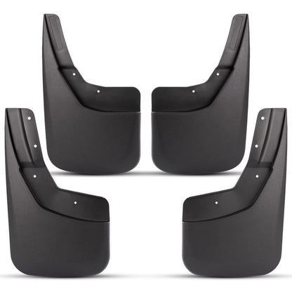 G-PLUS Mud Flap Flaps Splash Guards Mudguard Kit, Compatible with Chevy Silverado 1500 2014-2018/Silverado 2500/3500 2015-2018 Fit No Drill Mud Guards Flare Splash Guards Molded (NOT fit GMC Sierra)