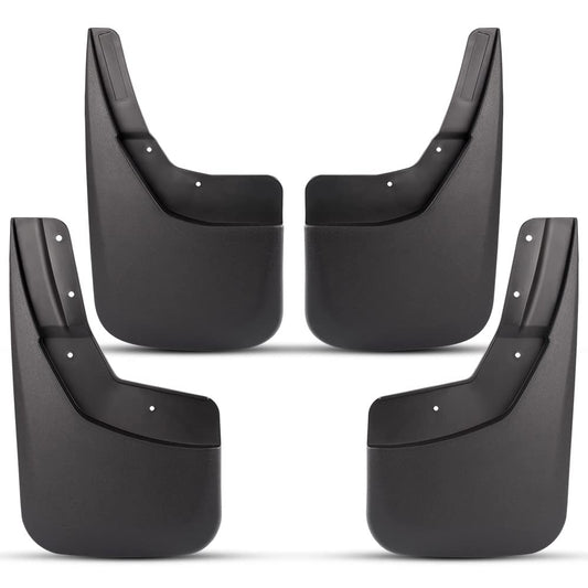 G-PLUS Mud Flap Flaps Splash Guards Mudguard Kit, Compatible with Chevy Silverado 1500 2014-2018/Silverado 2500/3500 2015-2018 Fit No Drill Mud Guards Flare Splash Guards Molded (NOT fit GMC Sierra)