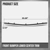 G-PLUS Front Bumper Lower Center Molding Trim Spoiler Compatible with Benz S63 AMG S550 S600 S550e 2014-2017 2228800108 Chrome Black