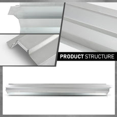 G-PLUS Rocker Panels for Dodge Caliber 2007-2012 4 Door Silver Product Specifications