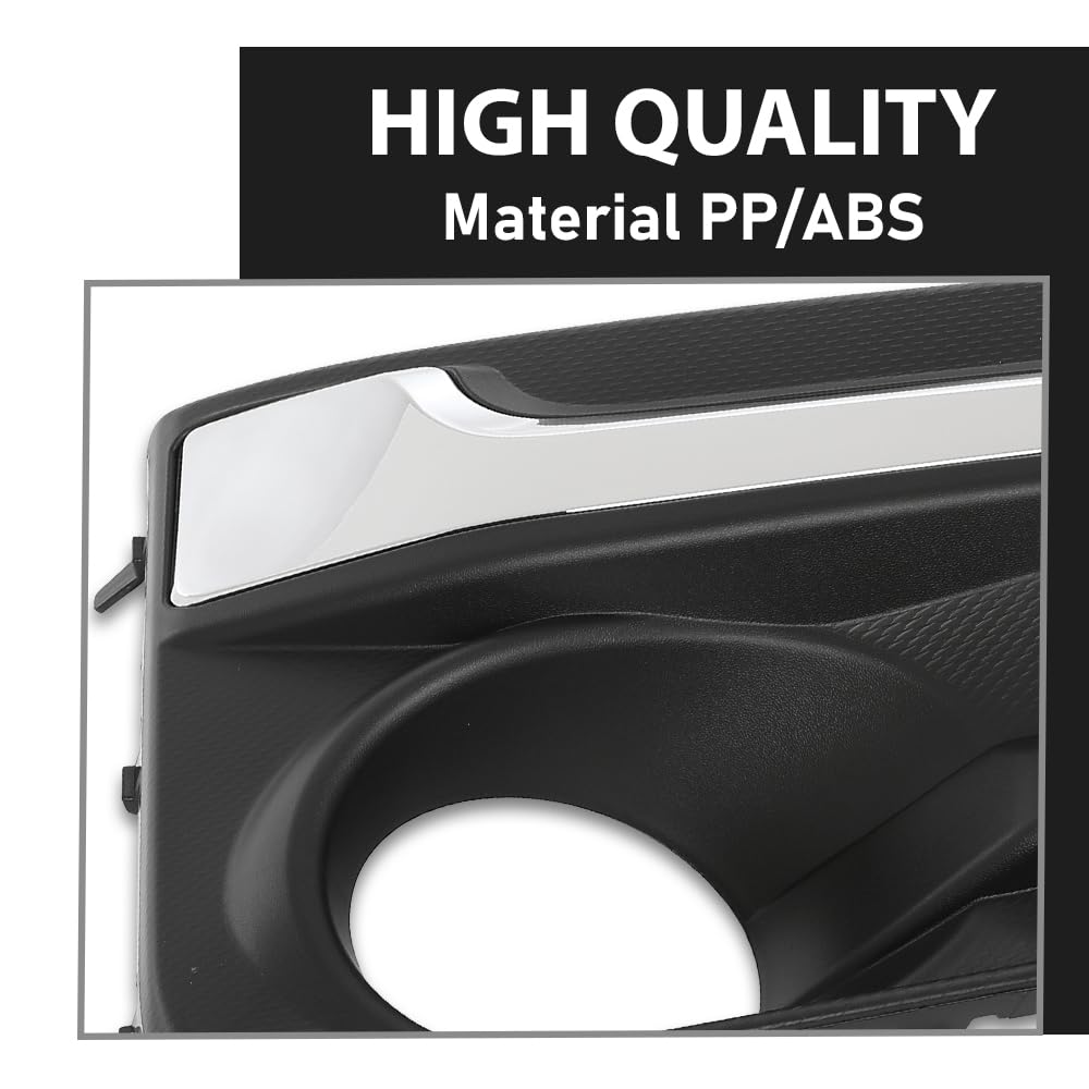 G-PLUS Fog Light Trim Compatible with Driver and Passenger Fit Subaru Impreza 2017-2019, Fit For Models with Chrome Trim 57731FL040