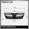 G-PLUS Front Bumper Grille Honeycomb Grill Compatible with Subaru Impreza 2012-2014 91122FJ000