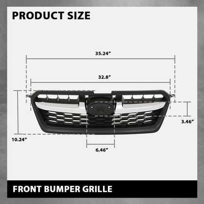 G-PLUS Front Bumper Grille Honeycomb Grill Compatible with Subaru Impreza 2012-2014 91122FJ000