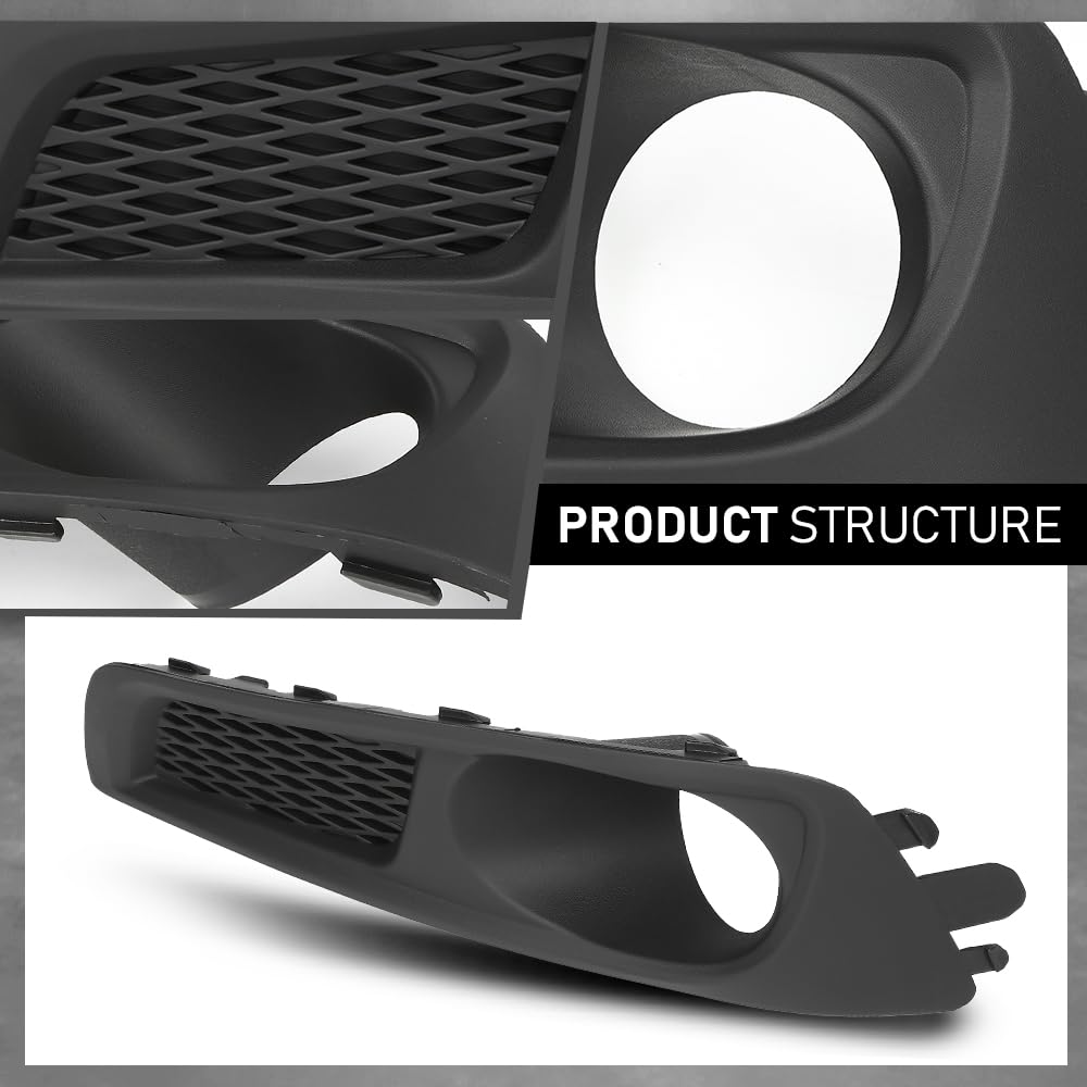 G-PLUS Front Bumper Fog Light Cover Trim Left & Right Side Compatible with Subaru Legacy 2010-2012 57731AJ19A