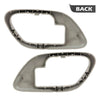 G-PLUS Interior Door Handle Trim Bezel 2pcs Compatible with 1995-2002 Chevy C3500 Truck 1995-2000 GMC C2500 Truck 1995-1999 GMC Suburban K1500 15708081 15708082
