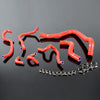 G-PLUS Silicone Heater Radiator Hose Pipe Clamps Compatible with 1997-2001 Honda Accord SIR/-T CF4/CL1, Red