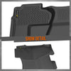 G-PLUS TPE Floor Mats Fit Chevy Silverado GMC Sierra 1500 Double Cab 2014-2018 2nd Row Truck Accessories Cargo Liners All Weather Protection 1PC Black Alfombras para Carro
