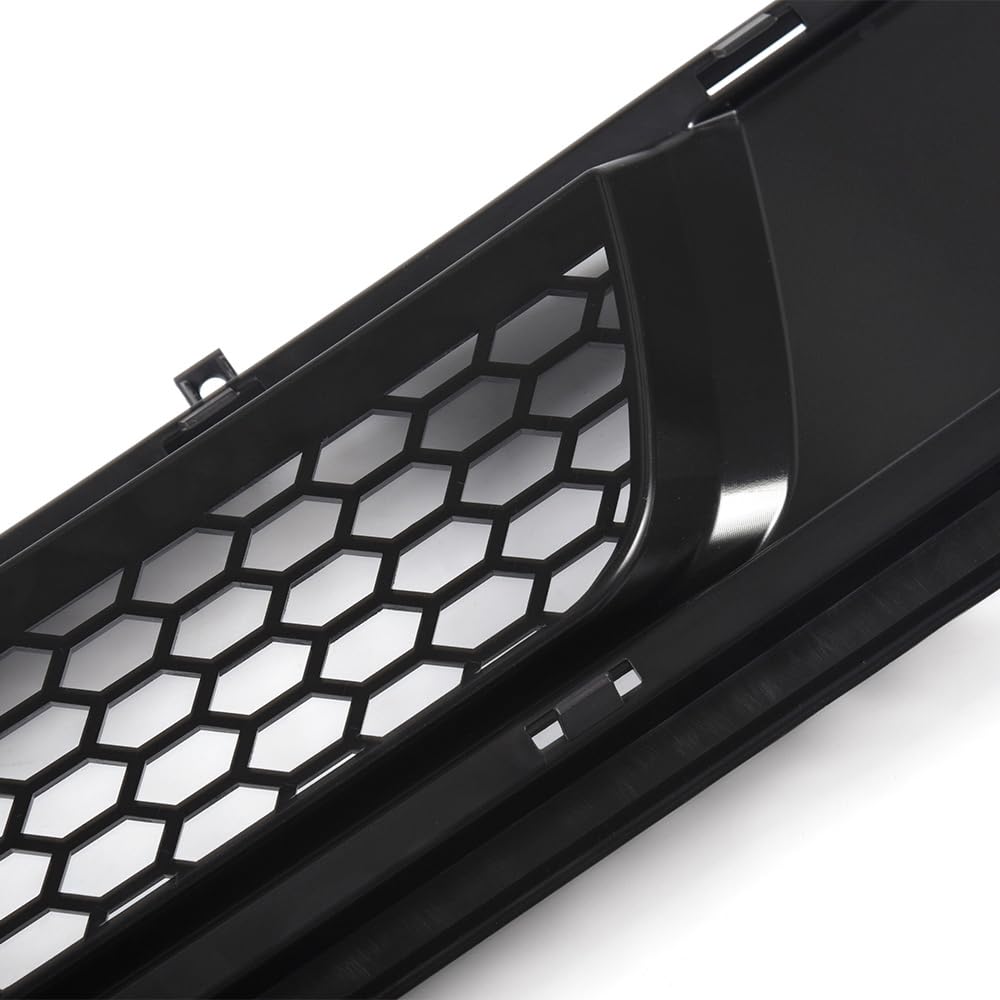 G-PLUS ABS Front Bumper Lower Grille Grill Honeycomb Style w/o Chrome Surround Compatible with Ford Mustang 2018-2021 (Not Fit Shelby GT500 models)