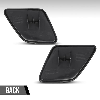 G-PLUS Headlight Washer Cover Cap Left & Right Compatible with Volvo XC90 2007 2008 2009 2010 2011 2012 2013 2014 39875253, 39875254 Glossy Black