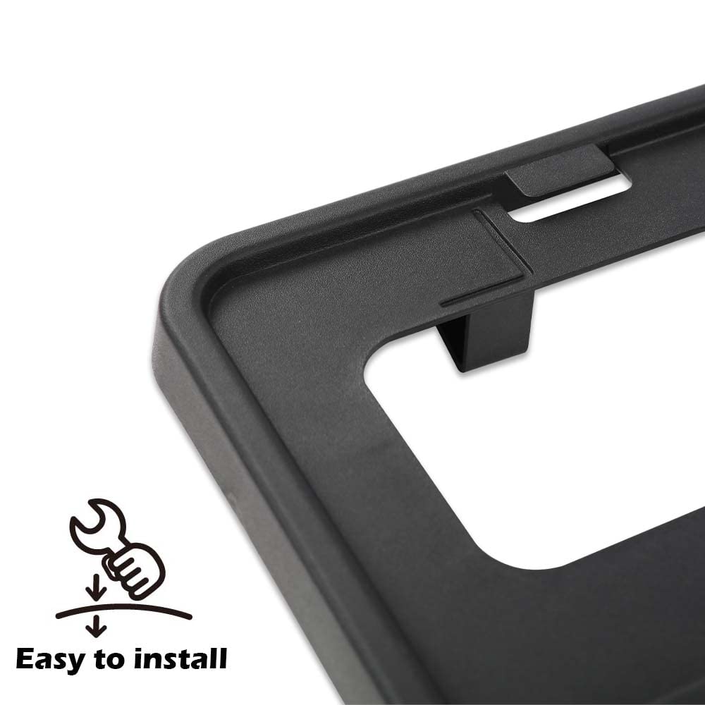 G-PLUS Front License Plate Tag Bracket Holder w Screws Compatible with 2011-2016 Ford Super Duty (F250, F350, F450, F550) BC3Z-17A385-AA BC3Z17A385AA Black