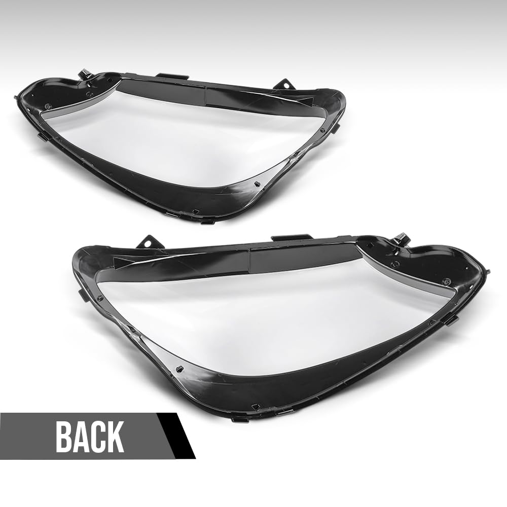G-PLUS Headlight Lens Cover Compatible with Benz E-Class W213 E200L E300L E320L 2016-2023 2138202261C1, 2138202261, A2138202261, 1EG012076061 Left & Right Pair Front Headlamp Lens Cover Clear