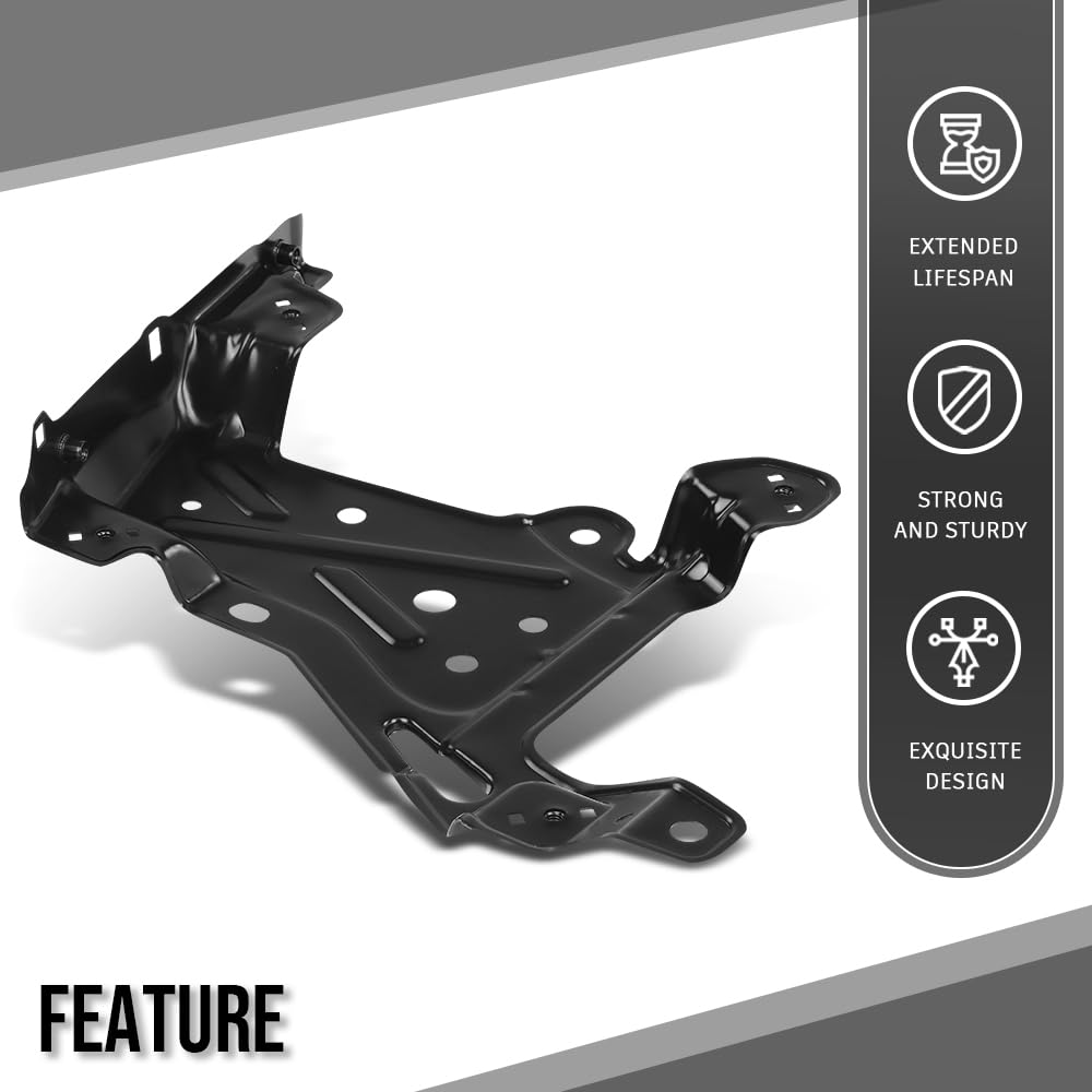 G-PLUS Right Fender Headlight Mounting Bracket Compatible with Porsche Cayenne 2015 2016 2017 2018 95850326000GRV, 958-503-260-00-GRV Black