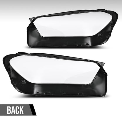 G-PLUS Headlight Lens Cover Compatible with Benz GLE W167 2020-2023 Left & Right Front Headlamp Lens Cover Clear