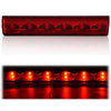 G-PLUS Red Lens LED 3rd Brake Light Fit Leer, ARE, Century, Jason and Astro LED Recessed 3rd Third Brake Light Lamp AT-LED-36R Chrome Housing