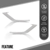 G-PLUS Front Bumper LH+RH Trim Fog Light Molding Compatible with Volvo S60 V60 2019 2020 2021 2022 31455511, 31455512 Silver