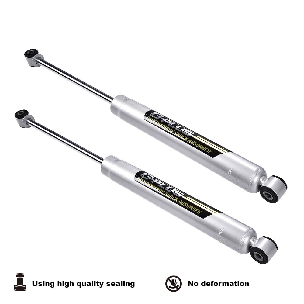 G-PLUS 0-3.5" N3 Rear Shocks Struts Lift Assemblies Kit Compatible With Ford F150 2WD 4WD 2009-2020 (0-3.5" Lift) Silver