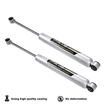 G-PLUS 0-3.5" N3 Rear Shocks Struts Lift Assemblies Kit Compatible With Ford F150 2WD 4WD 2009-2020 (0-3.5" Lift) Silver