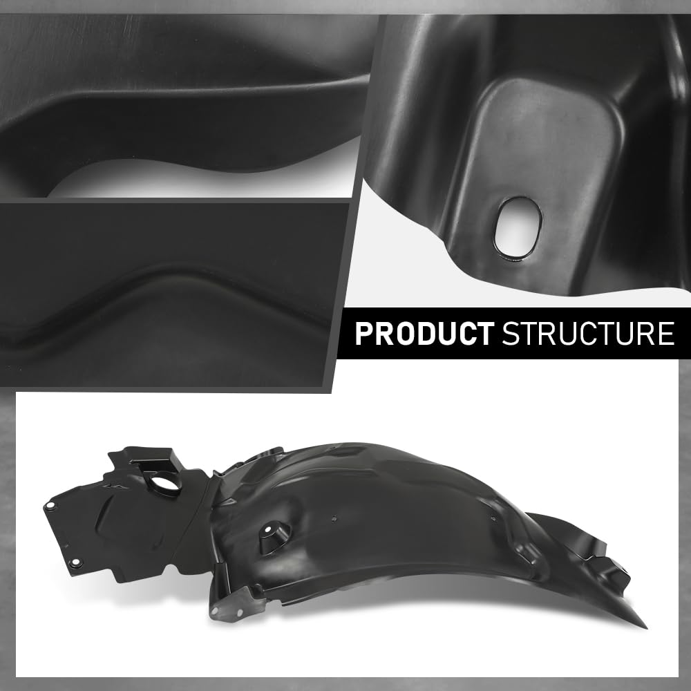 G-PLUS Front Right Fender Liner Inner Assembly, Compatible with Benz GLC300 GLC350e GLC43 GLC63 2016-2023, Passenger Side, 2536910403, MB1249188