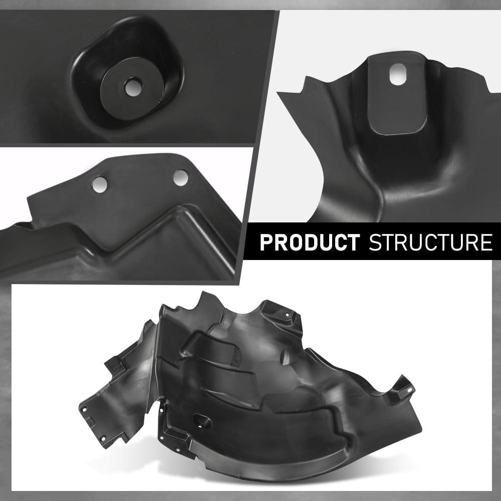 G-PLUS Front Left Fender Liner Inner Assembly, Compatible with Benz GLC300 GLC350e GLC43 GLC63 2016-2023, Driver Side, 2536910303, MB1248188