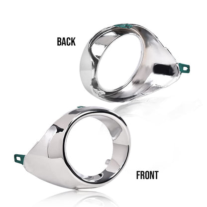 G-PLUS Fog Light Trim Compatible with 2013-2015 ES300h/ES350 Base 8148133040 LX1039104 8148233050 LX1038104 Chrome and silver Left Driver and Right Passenger Side Fog Light Trim