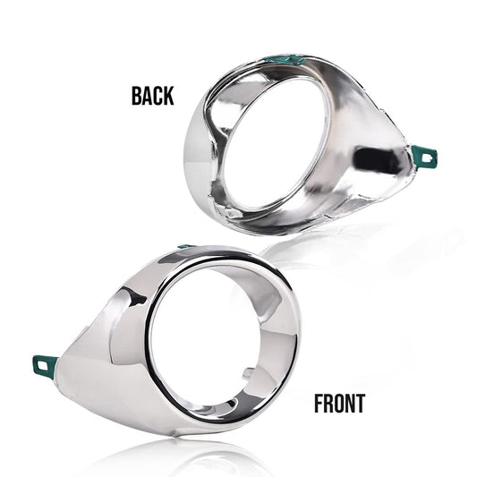 G-PLUS Fog Light Trim Compatible with 2013-2015 ES300h/ES350 Base 8148133040 LX1039104 8148233050 LX1038104 Chrome and silver Left Driver and Right Passenger Side Fog Light Trim