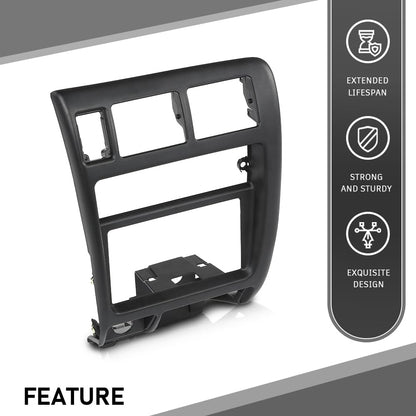 G-PLUS Center Dash Climate Control Radio Bezel Trim Compatible with Toyota Tacoma 1998-2004 Black Dashboard Panel
