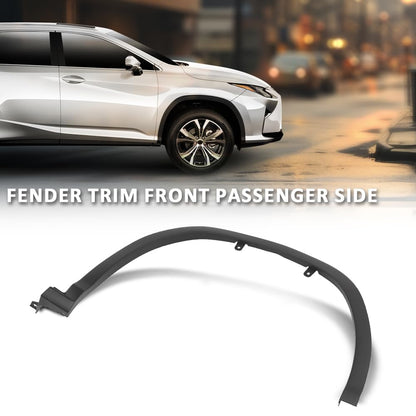 G-PLUS Front Right Fender Flare Wheel Opening Molding Compatible with LX RX350/RX450h (submodel: Base, F Sport) 2016-2019 756010E080, LX1291100 Black