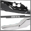 G-PLUS Front Bumper Valance + Chrome Skid Plate Compatible with Chevy Silverado 1500 2016-2018/1500 LD 2019 Fit Models w/ Z71 Package & Impact Bar Skid Plate Black