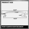 G-PLUS Front Bumper Reinforcement Compatible with Jeep Cherokee 2014-2018 Aluminum 68096072AB