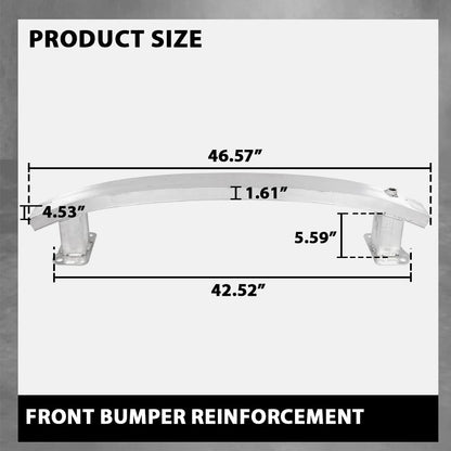 G-PLUS Front Bumper Reinforcement Compatible with Jeep Cherokee 2014-2018 Aluminum 68096072AB