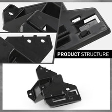 G-PLUS Front Bumper Mount Bracket for Range Rover 2003-2009 Black Additional Angle