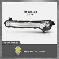 G-PLUS LED Fog Signal Lamp for Lincoln Corsair 2020-2024 Left Black Side View