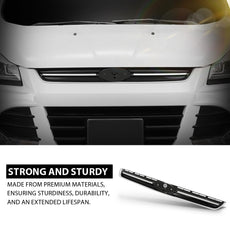 G-PLUS Front Upper Grille for Ford Escape 2013-2016 Chrome Molding Additional Angle